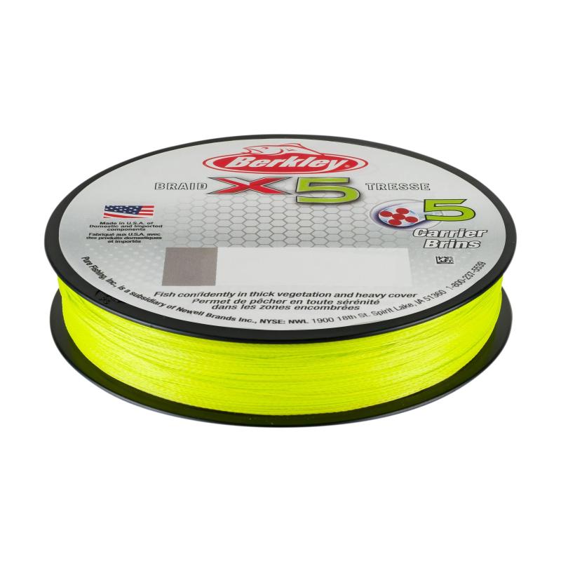 Berkley X9 Braid Fluro Green 8lb 9.0kg 300m 0.10mm