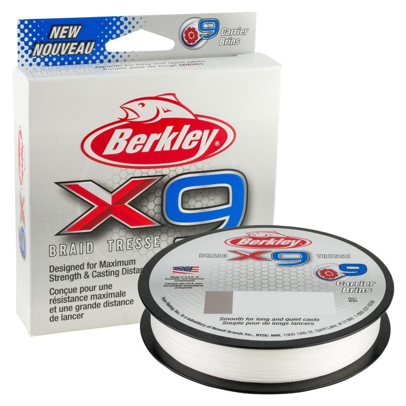 Produktbild Berkley X9 Braid Crystal 80lb 45.6kg 270m 0.40mm