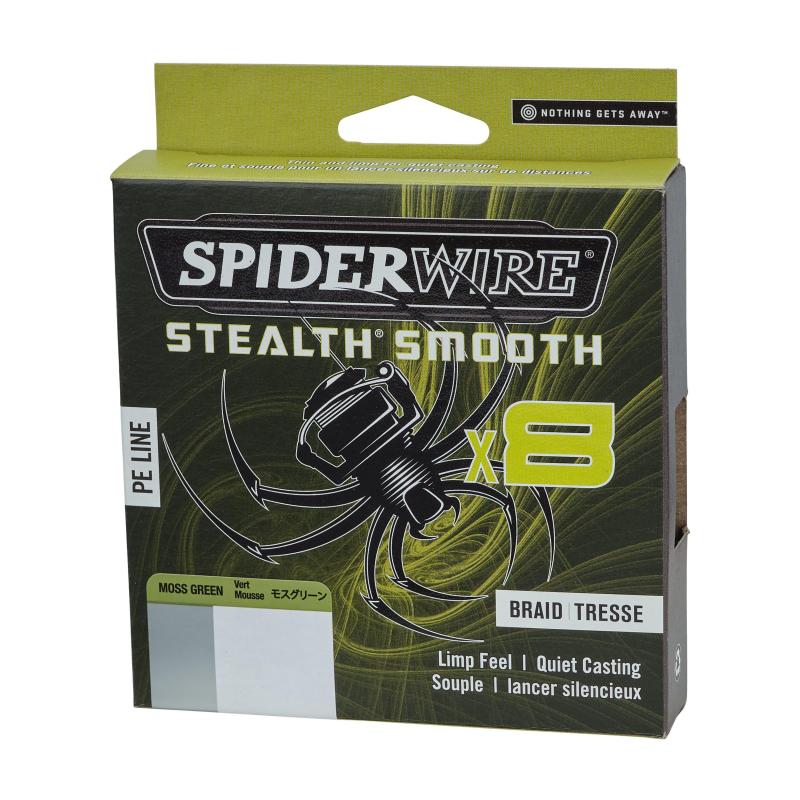 Spiderwire Stealth Smooth8 0.15mm 150M 16.5K Moss Green