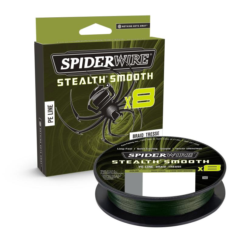 Spiderwire Stealth Smooth8 0.15mm 150M 16.5K Moss Green