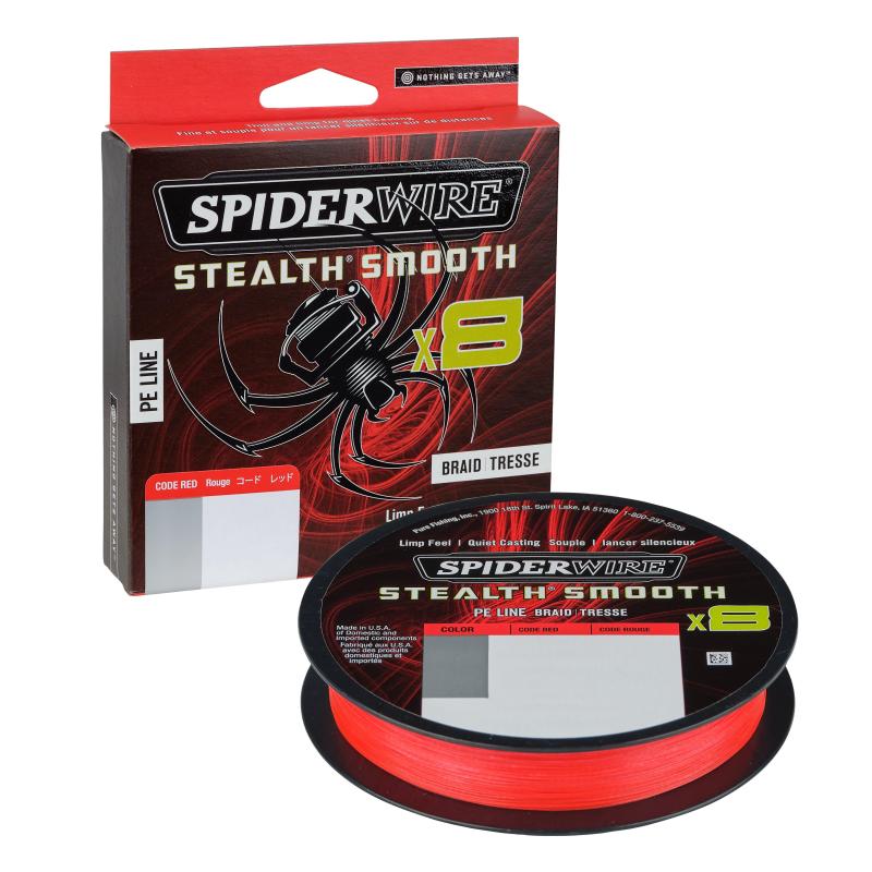 Spiderwire Stealth Smooth8 0.19mm 150M 18.0K code red