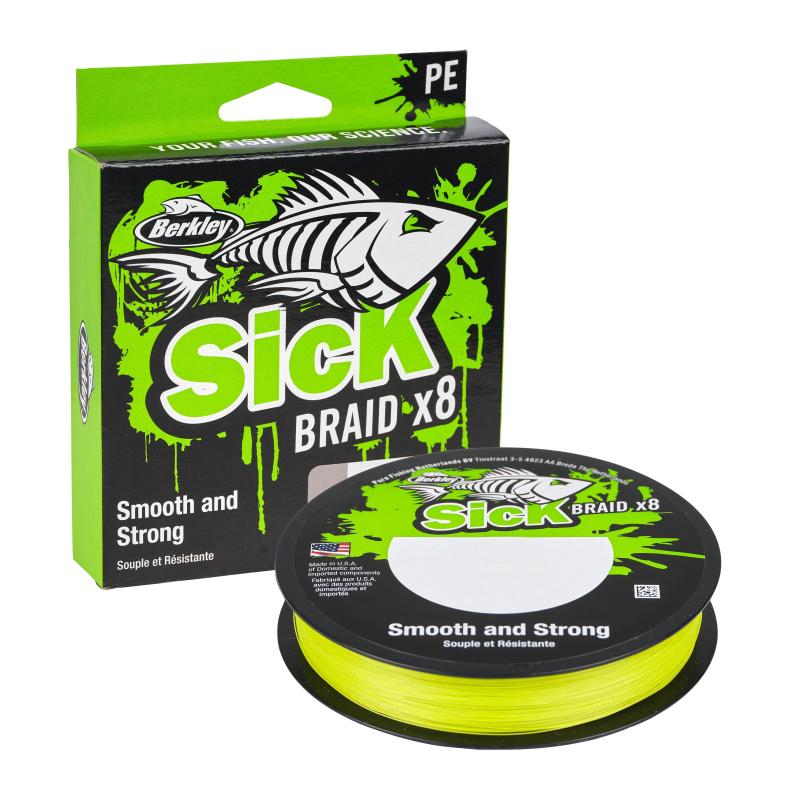 Produktbild Berkley Sick Braid Hi-Viz Yellow 0.06 300m