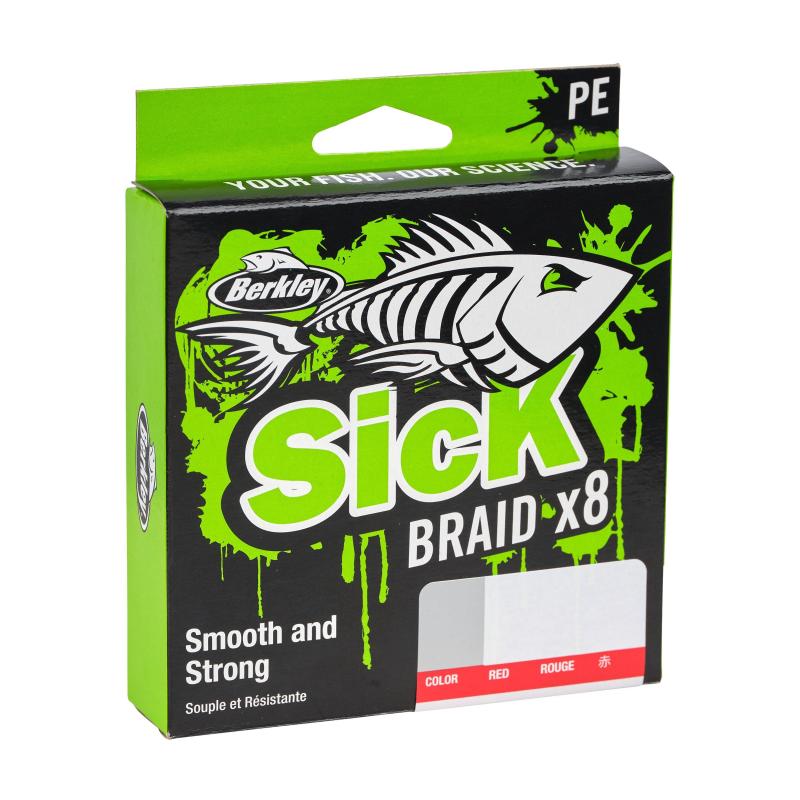 Berkley Sick Braid Red 0.10 150m