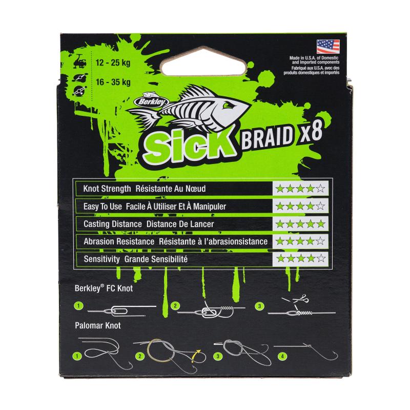 Berkley Sick Braid Red 0.08 2000m