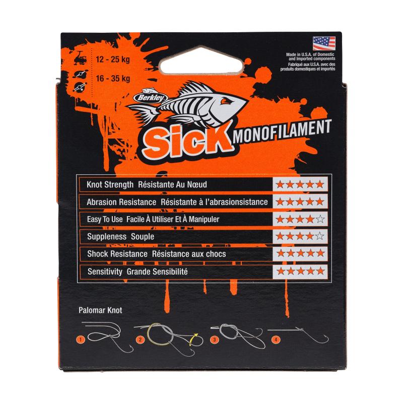 Berkley Sick Monofilament Clear 0.45mm 300m