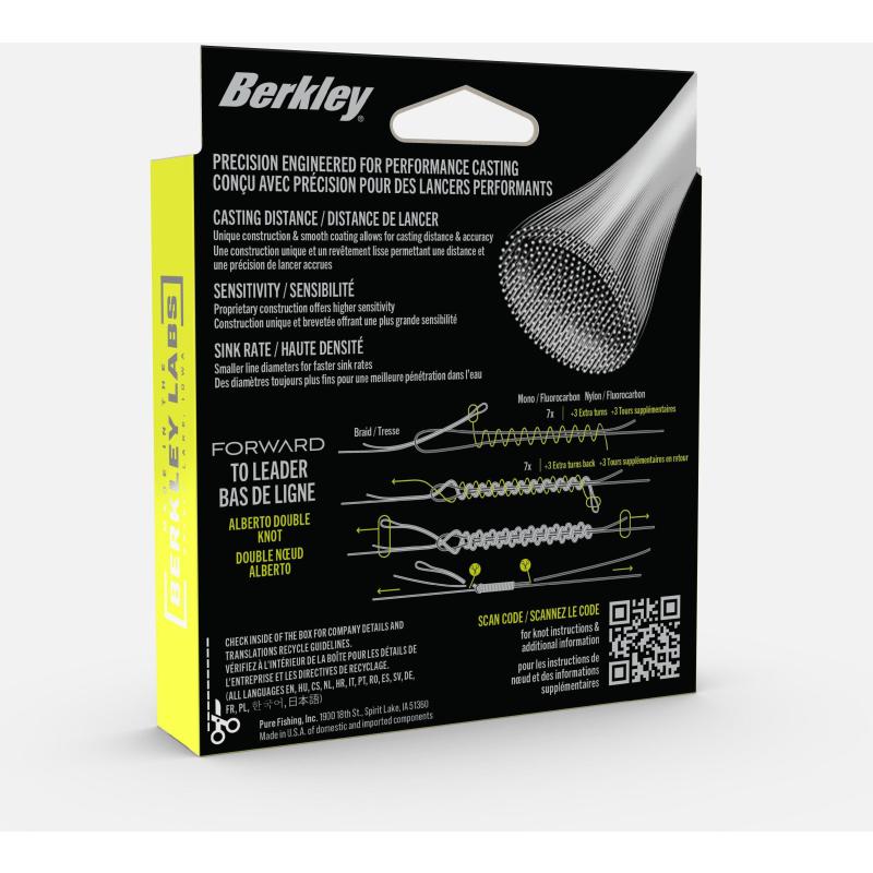 Berkley Finesse Braid 300m 0,26mm 12,4Kg Flame Green