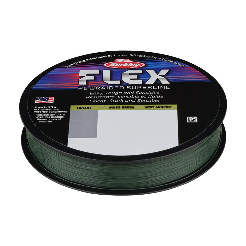 Berkley Flex Braid 135m 150Yd 0,25mm 18,4Kg 40Lb Moss Green