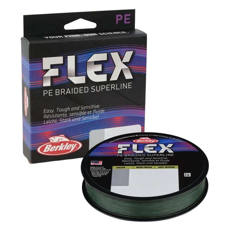 Berkley Flex Braid 275m 300Yd 0,18mm 8,4Kg 18Lb Moss Green