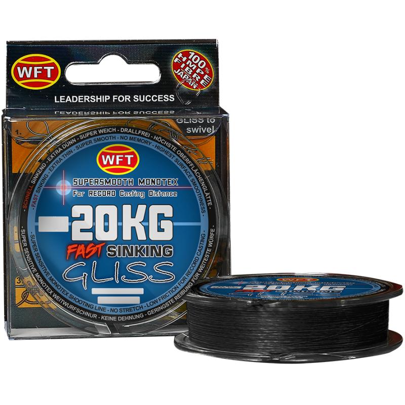 WFT GLISS Sinking black 150m 8KG 0,14