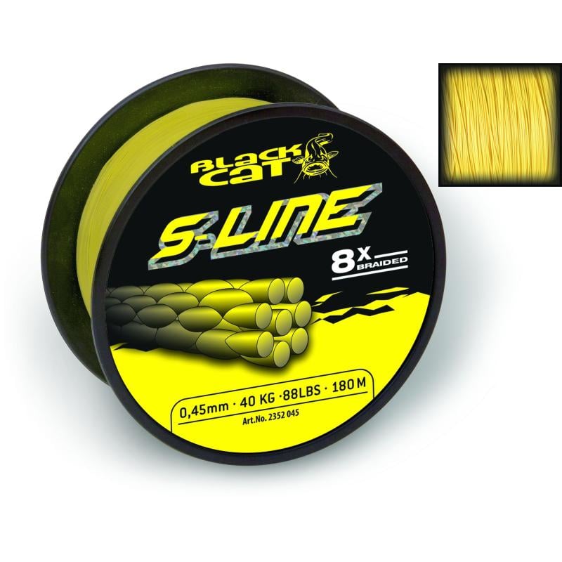 Black Cat S-Line &Oslash;0,38mm 250m 40kg gelb