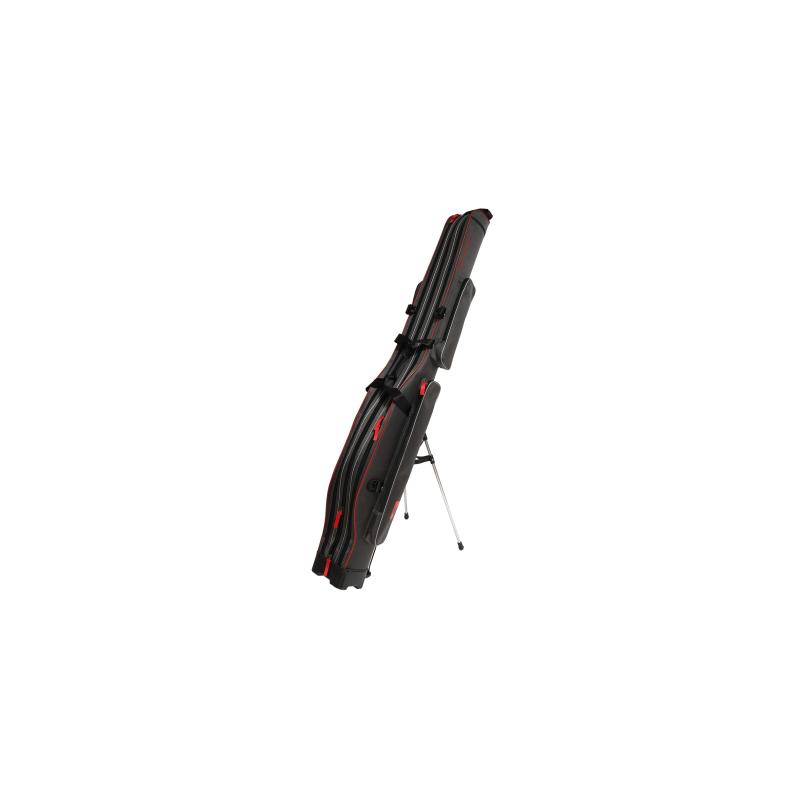 Mikado Rutenfutteral - 3 F&auml;cher 140cm - Versteift - Grau