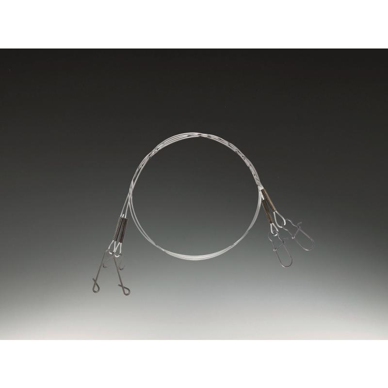 Balzer Shirasu Fluorocarbon Vorfach mit Snap und Tonne 0,25mm, 50cm