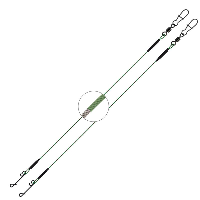 Jenzi 1x7 No-Knot Stahlvorfach 7kg, 50cm