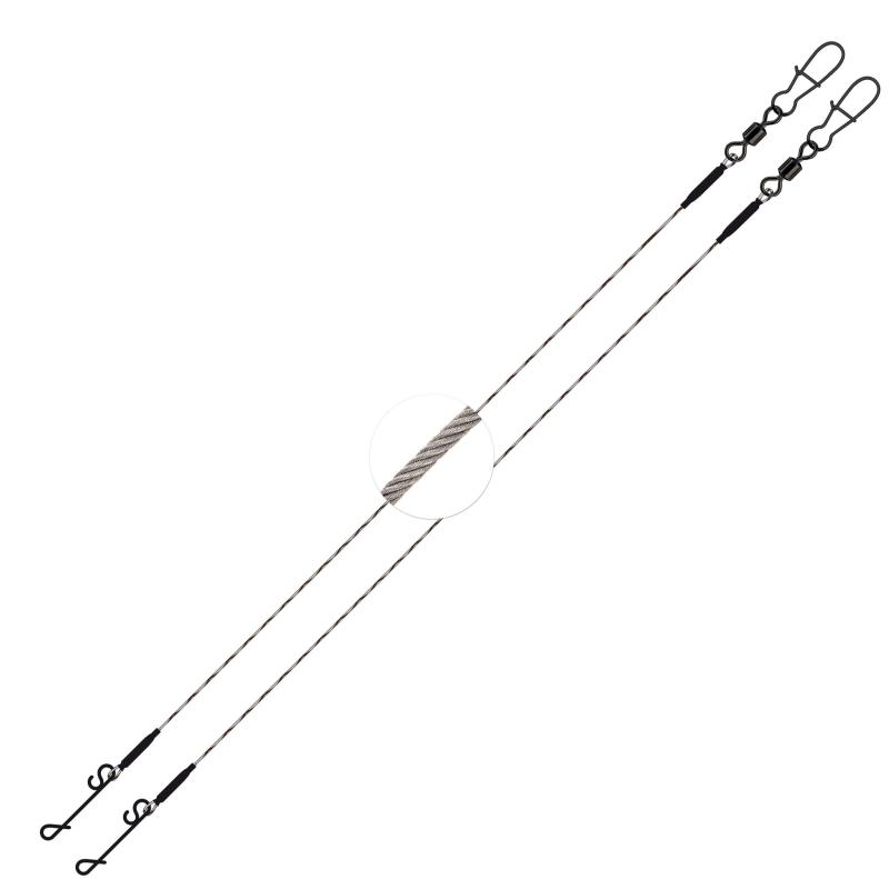 Jenzi 7x7 No-Knot Stahlvorfach 20kg, 50cm