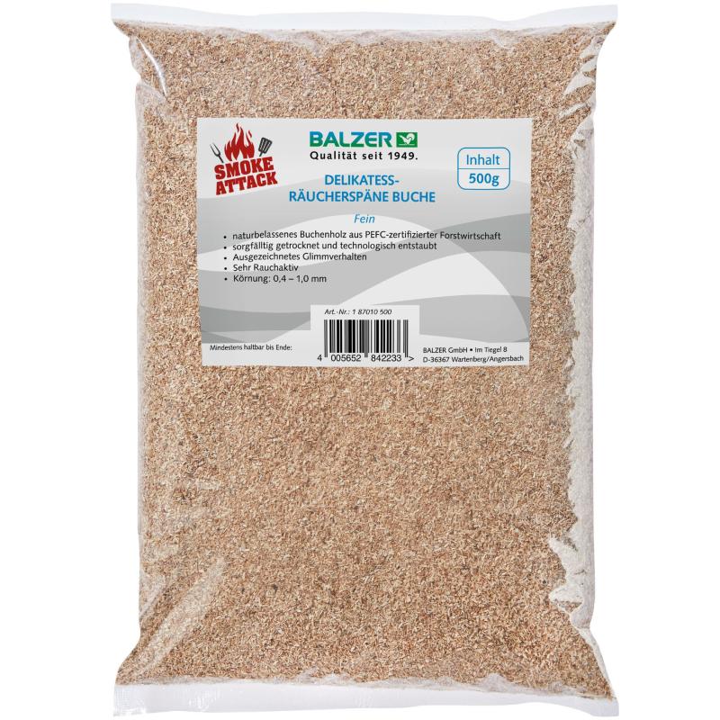 Balzer R&auml;uchermehl Buche fein, 500g