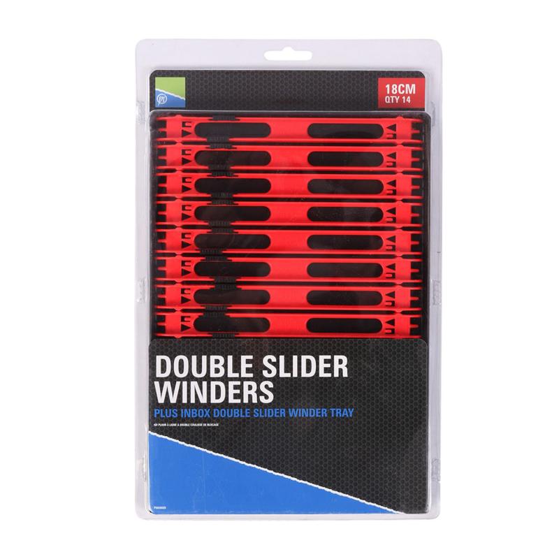 Preston Double Slider Winders  - 20Cm Green