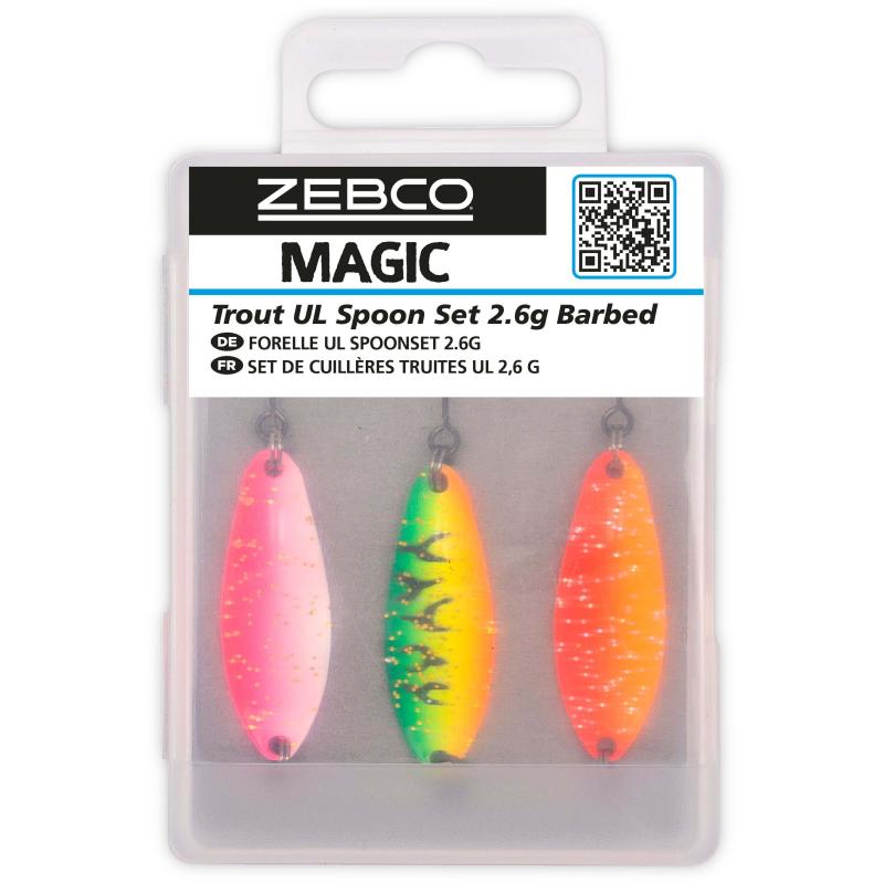 Zebco Target Fish Trout UL Spoon Set 2.6g