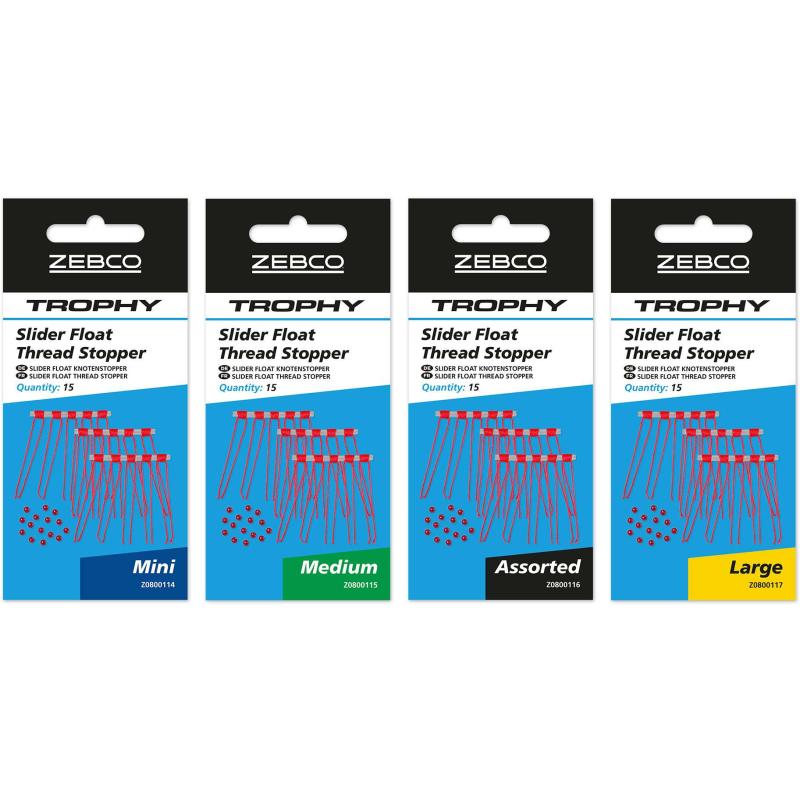 Zebco Trophy Slider Float Thread Stopper Medium 15pcs