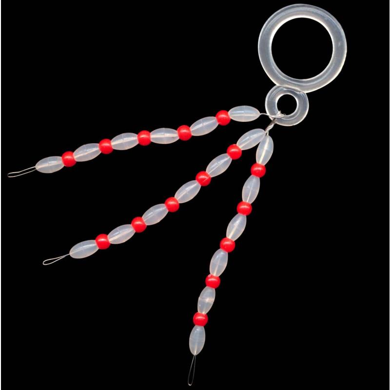 Fishing Tackle Max Silikonstopper mit Perlen