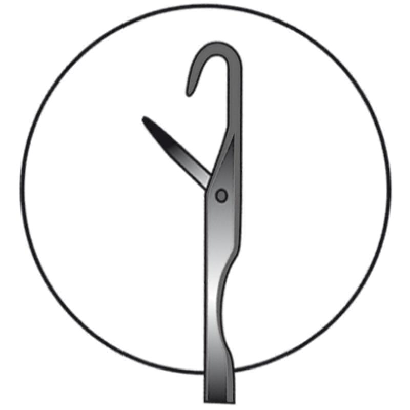 JENZI Wattwurm-Nadel 21cm-Klapp-&Ouml;se