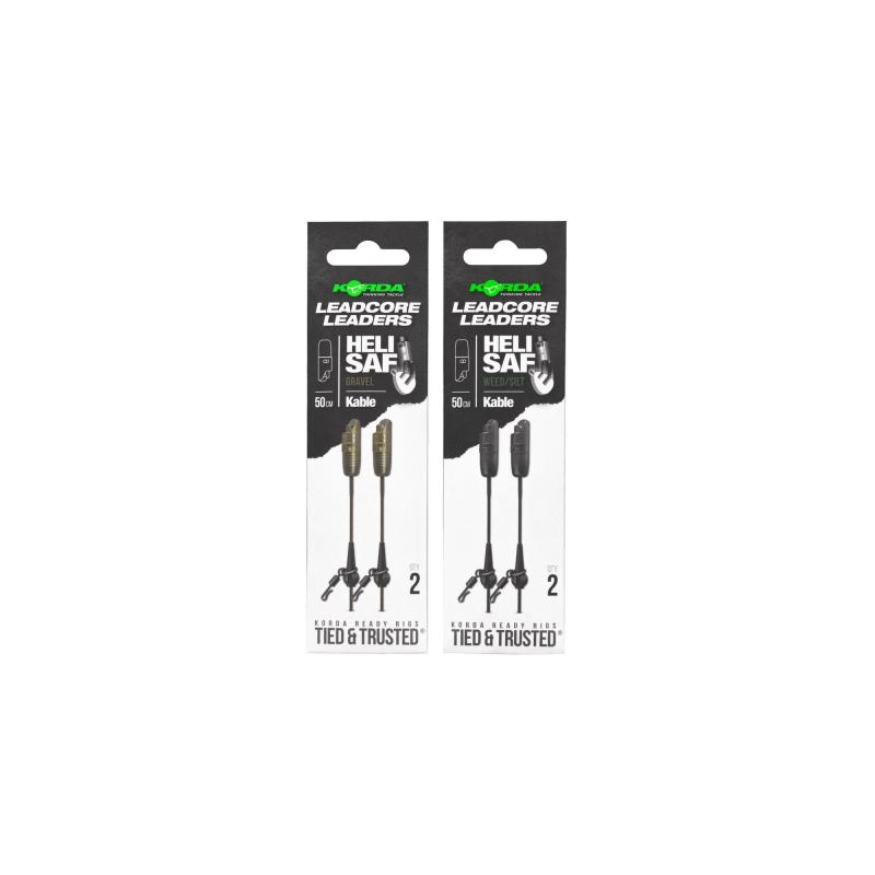 Korda Kable Leadcore Leader Heli Safe Gravel 50cm