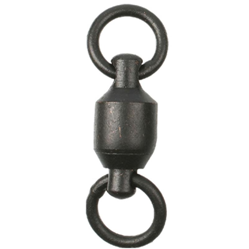 Mikado Kugellagerwirbel Mit Split Ring Nr. 5 Schwarz Matt 5 Stck.