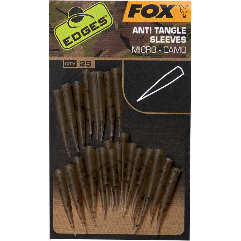 Fox Edges Camo Micro Anti Tangle Sleeves x 25