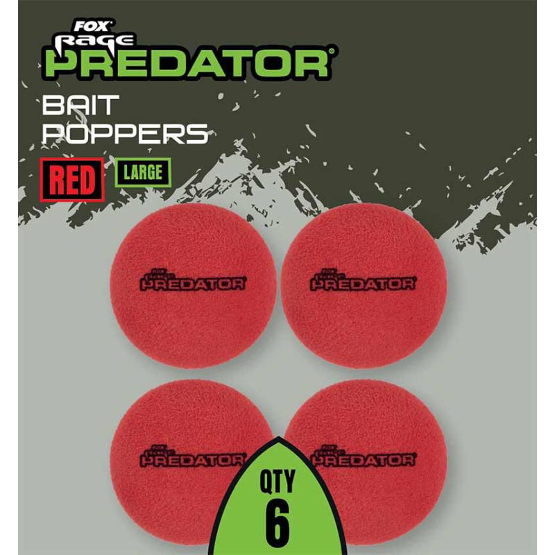 Fox Rage Predator Bait Poppers Natural Large