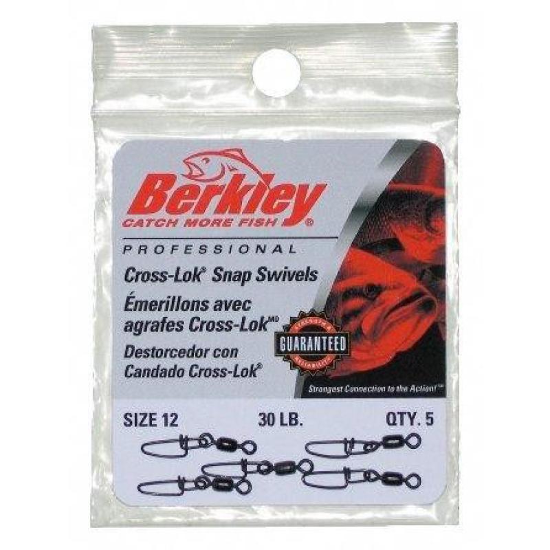 Berkley MC Mahon CROSS-LOK SNAP/Wirbel SIZE 3