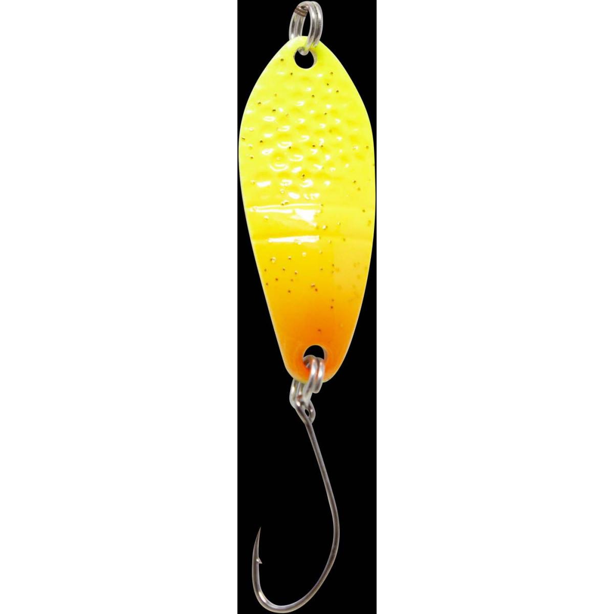 Fishing Tackle Max Spoon Dragon 2,5gr. gelb-orange m. Glitter/gold