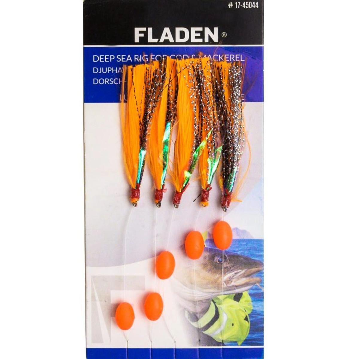 Fladen Luminous silk 2 hooks size 6/0 orange