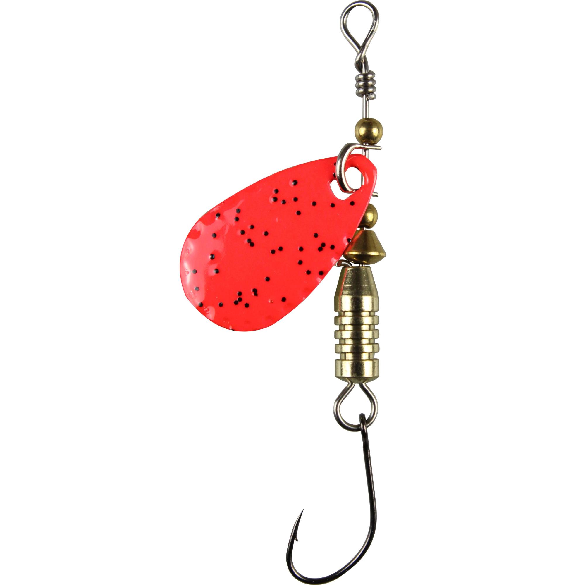 FTM Forellen Blinker 2,5 gr. rot Glitter/gelb