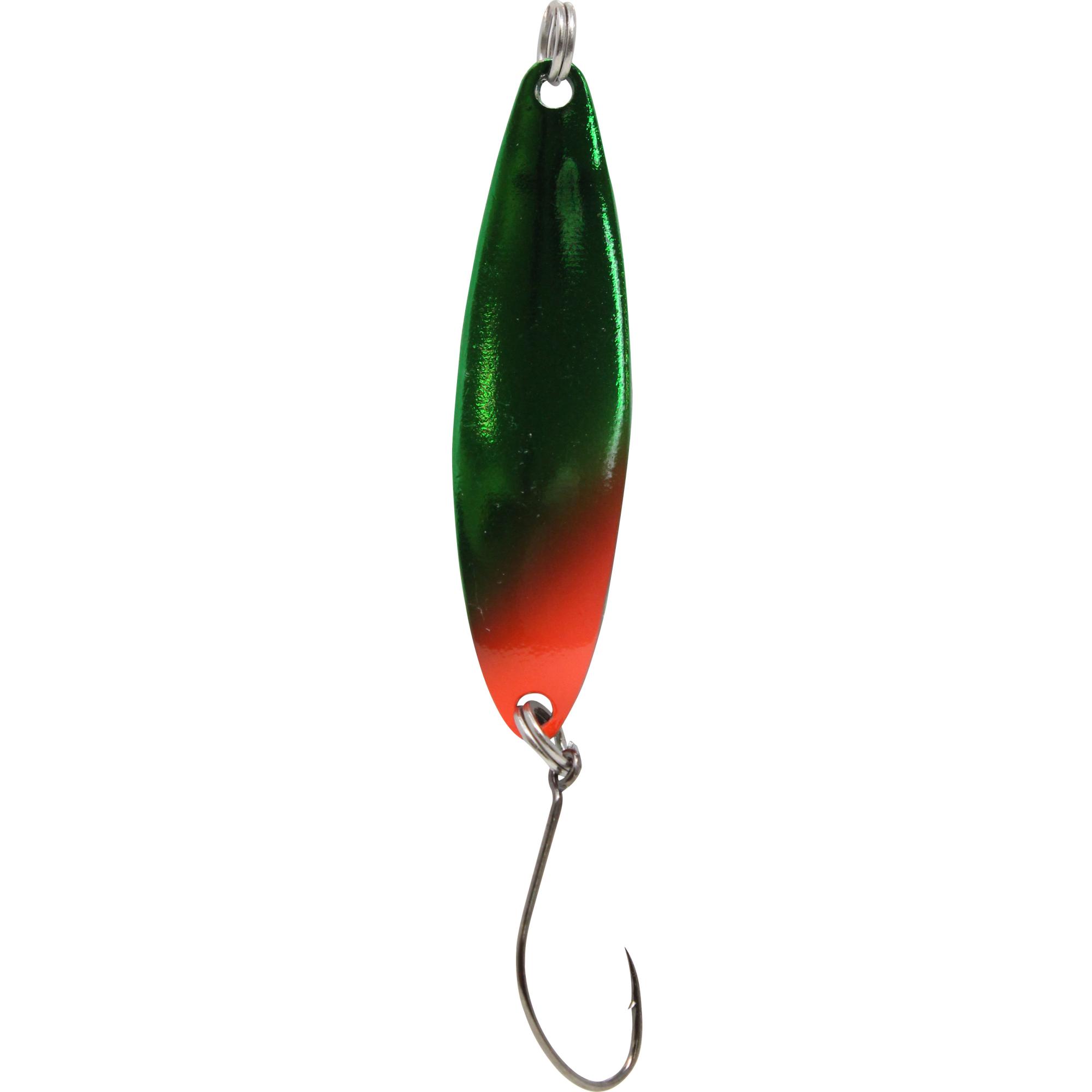 Fishing Tackle Max Spoon Heavy 5 g green plated / orange / black with dots