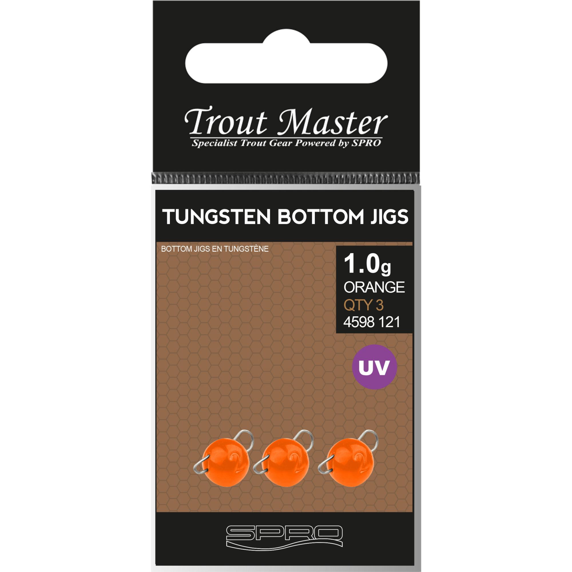 Spro Tungsten Bottom Jigs Black 1g