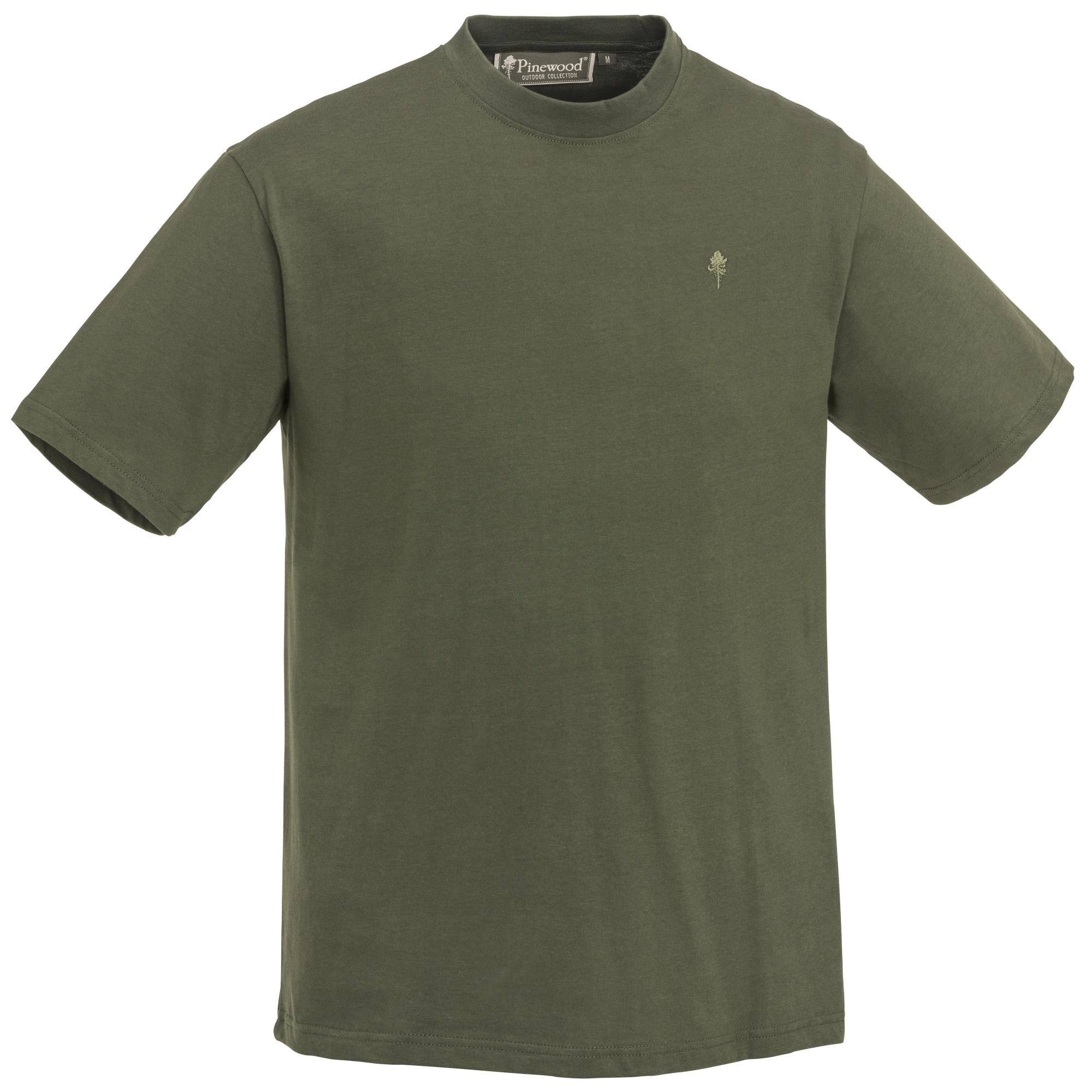 Pinewood 3-Pack T-Shirt Green/H.Brown/Khaki M