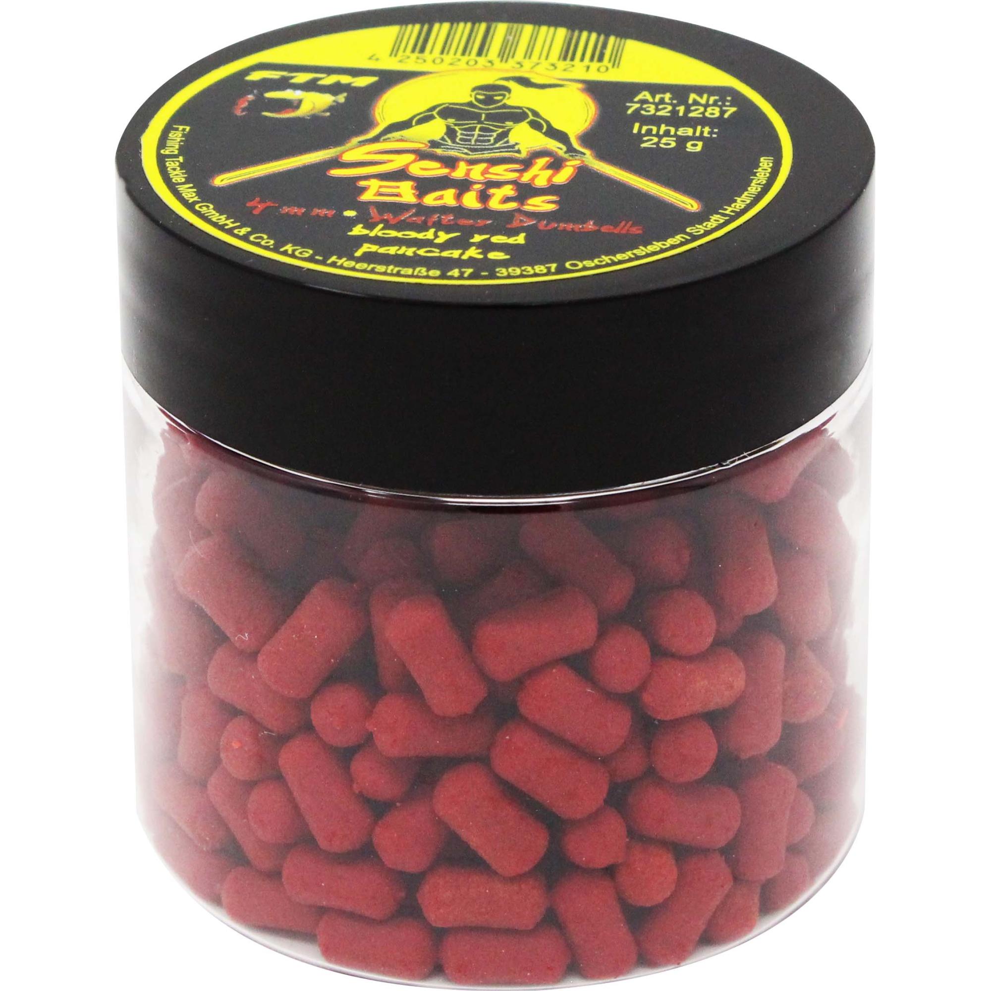FTM Senshi Baits Wafter Dumbells 4mm bloody red pancake