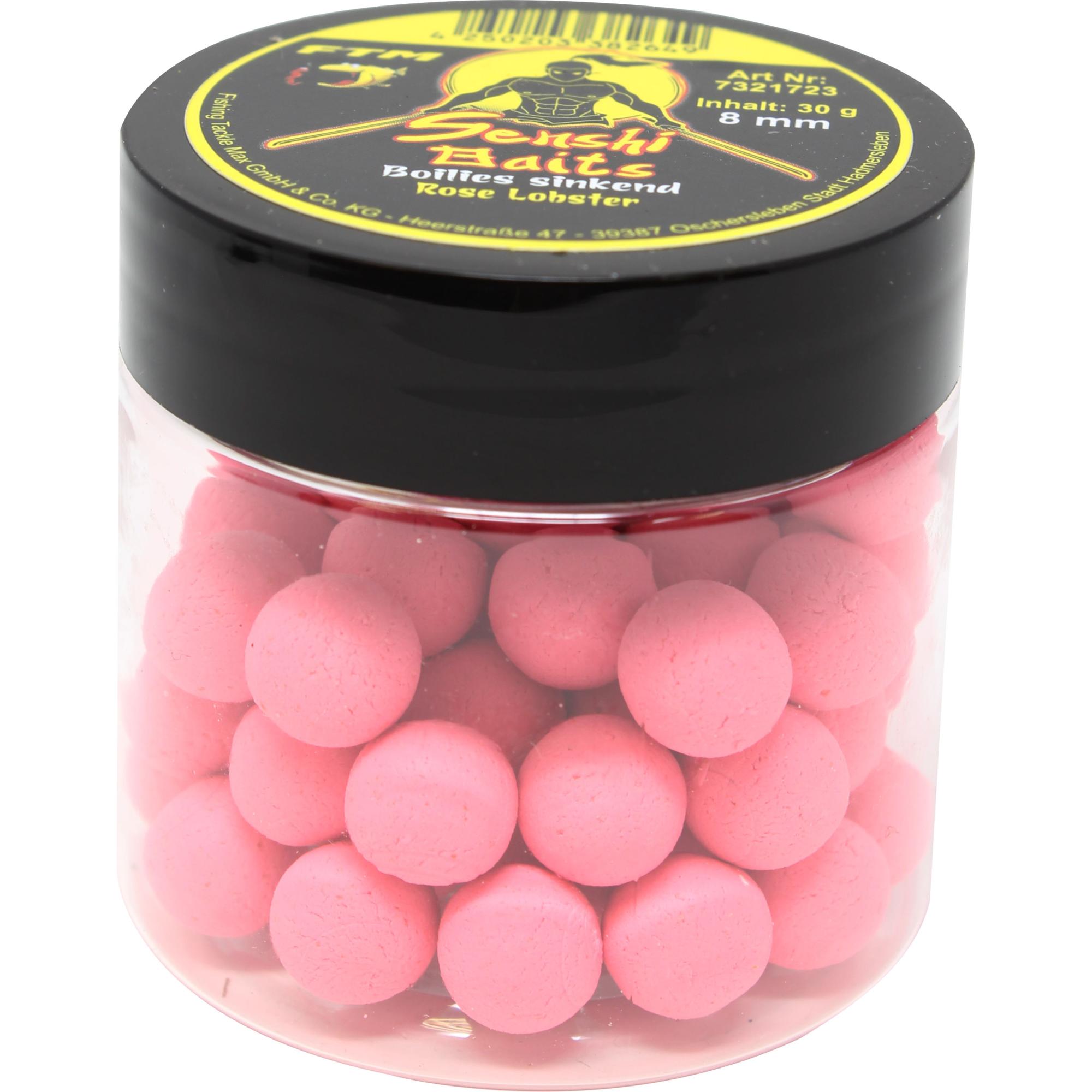 FTM Senshi Baits Senshi Baits Boilies sinkend 8 mm Rose Lobster