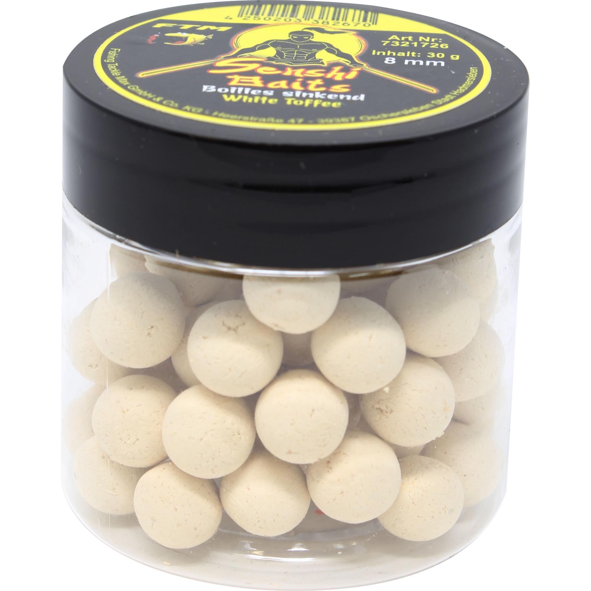 FTM Senshi Baits Senshi Baits Boilies sinkend 8 mm White Toffee