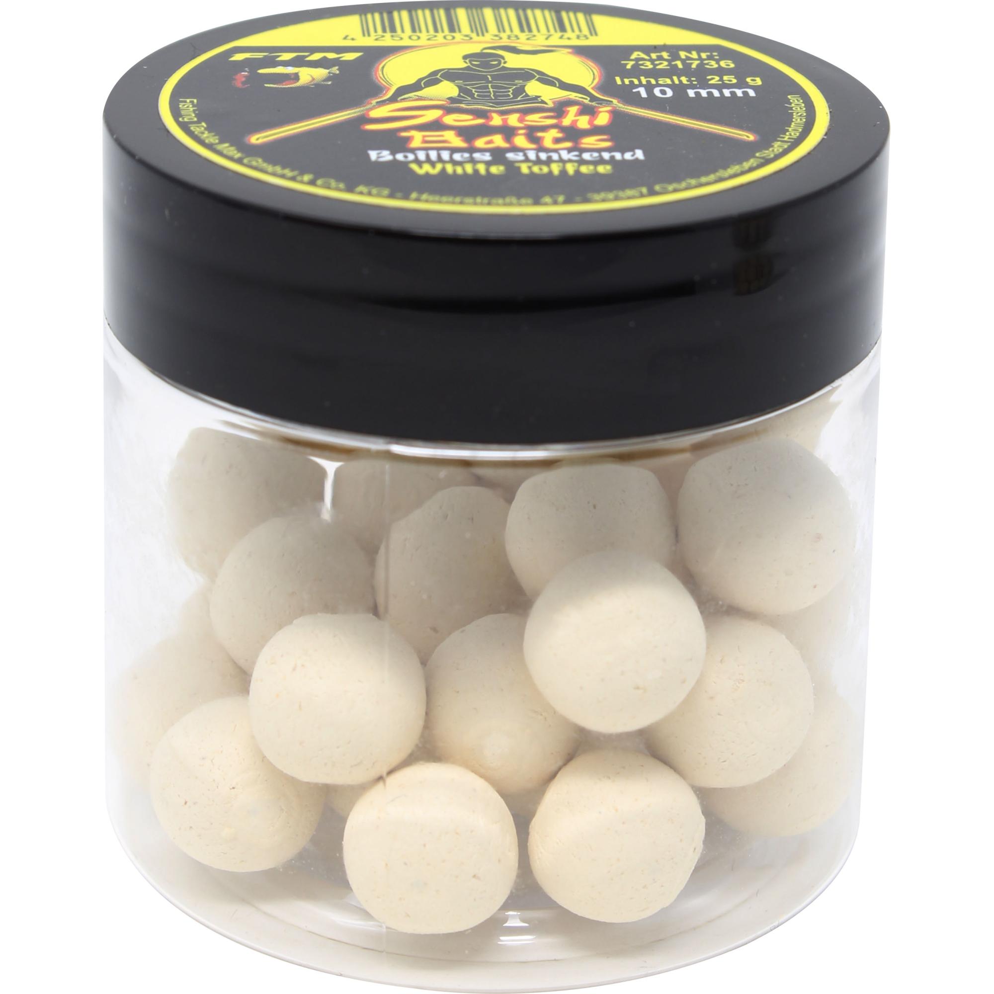 FTM Senshi Baits Senshi Baits Boilies sinkend 10 mm White Toffee