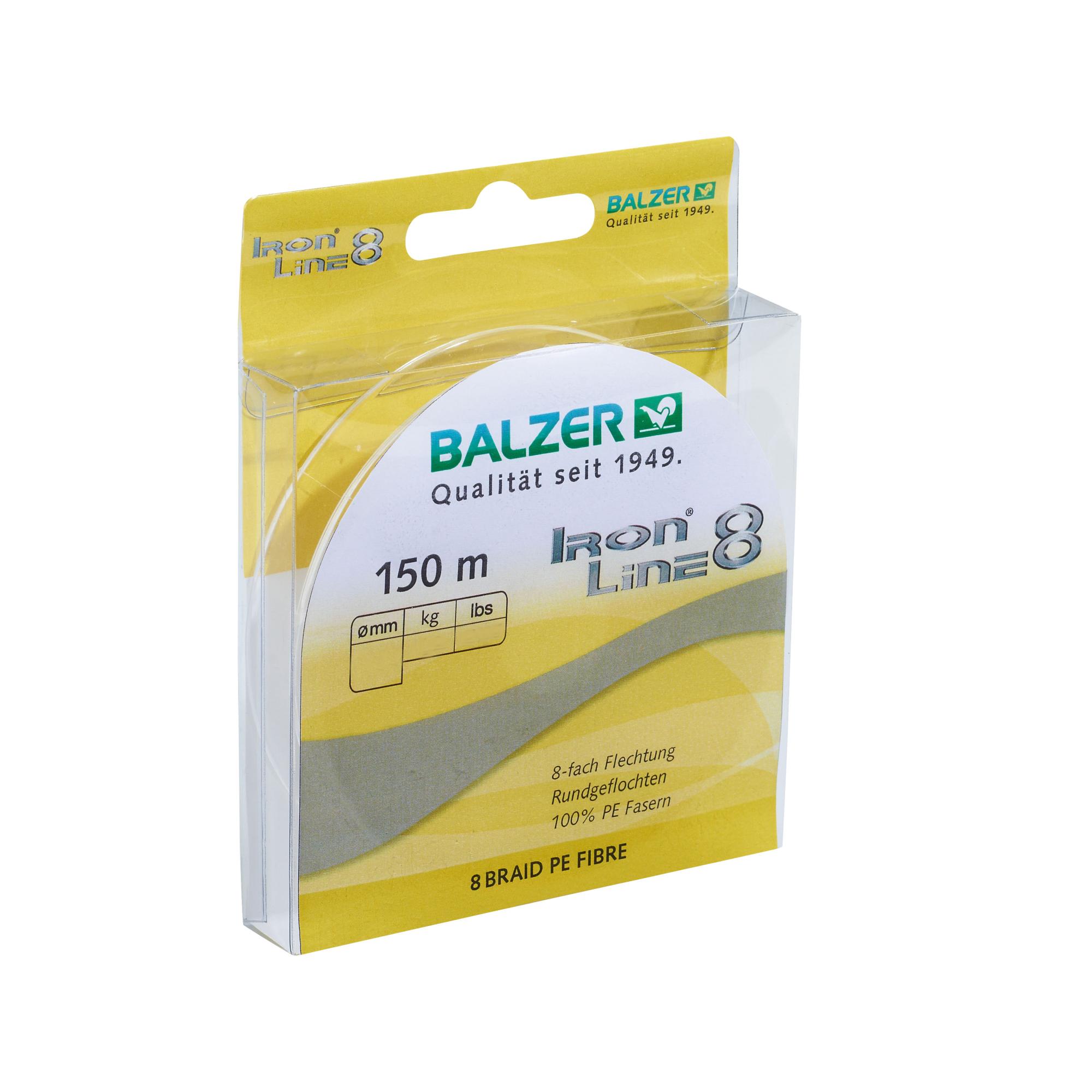 Balzer Iron Line 8 gelb 150m 0,08mm