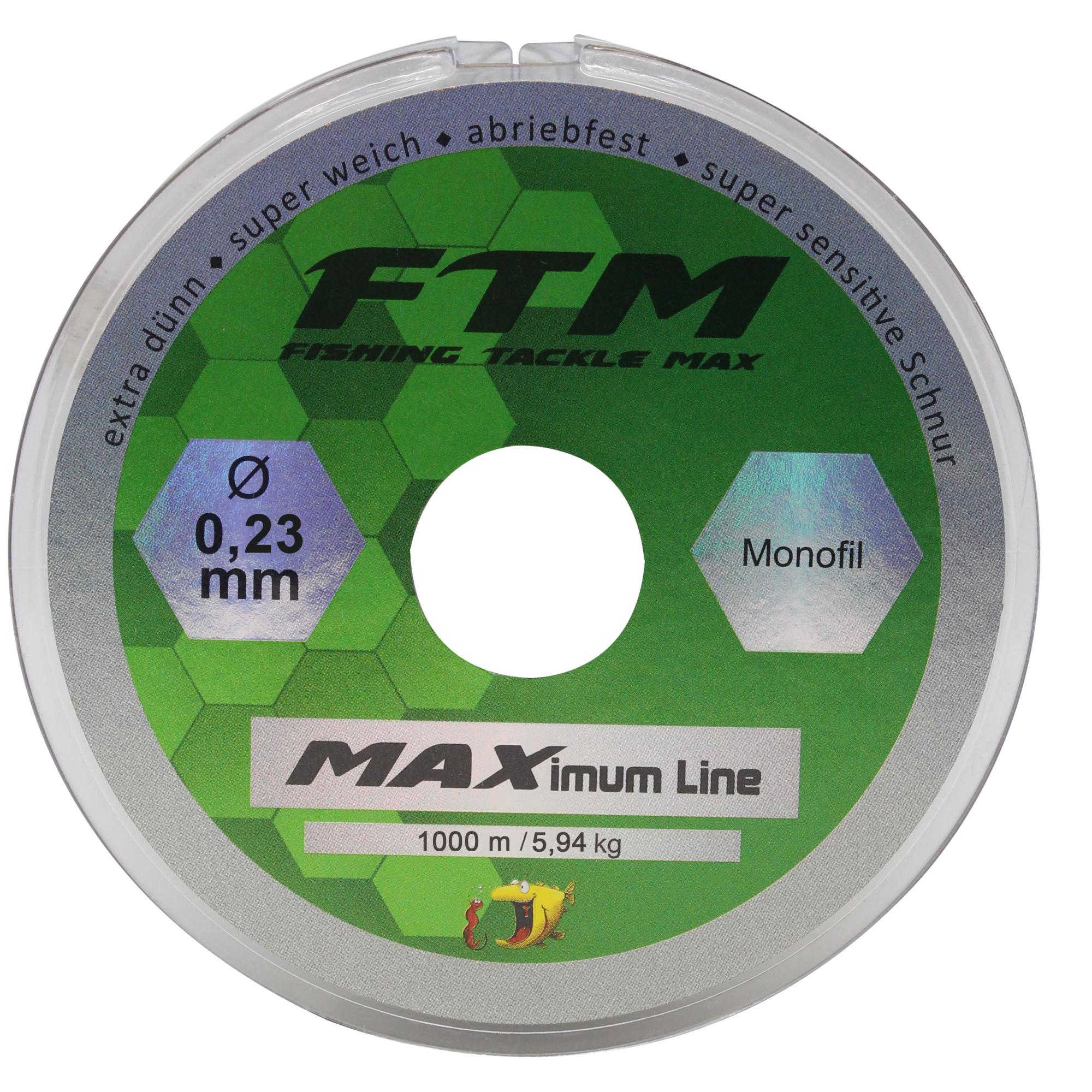 Fishing Tackle Max Schnur MAXimum Line Ø 0,23 mm 1000 m