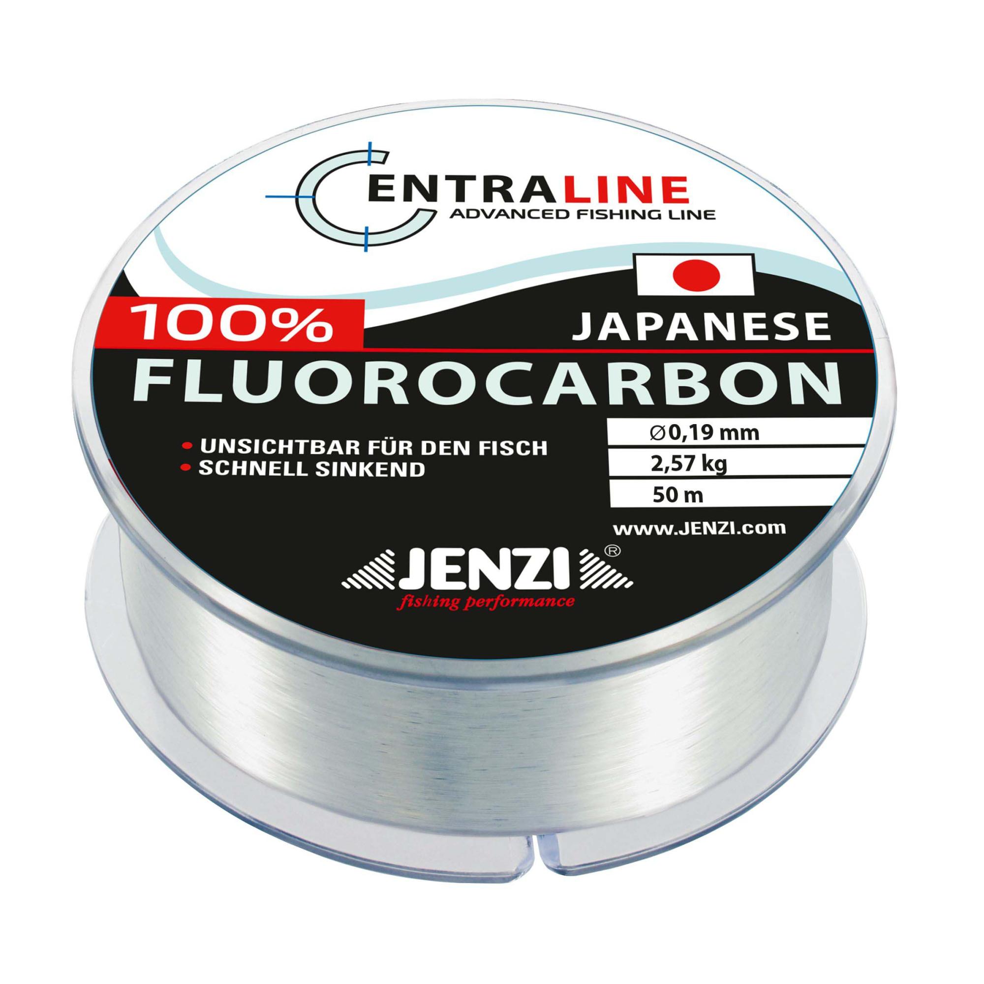 JENZI Fluorocarbon Schnur,50 m.,0,19