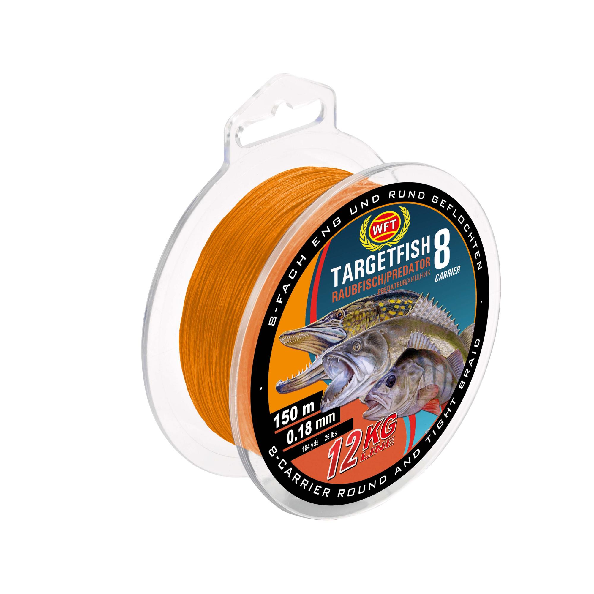 WFT TF8 Raubfisch orange 150m 10KG 0,15