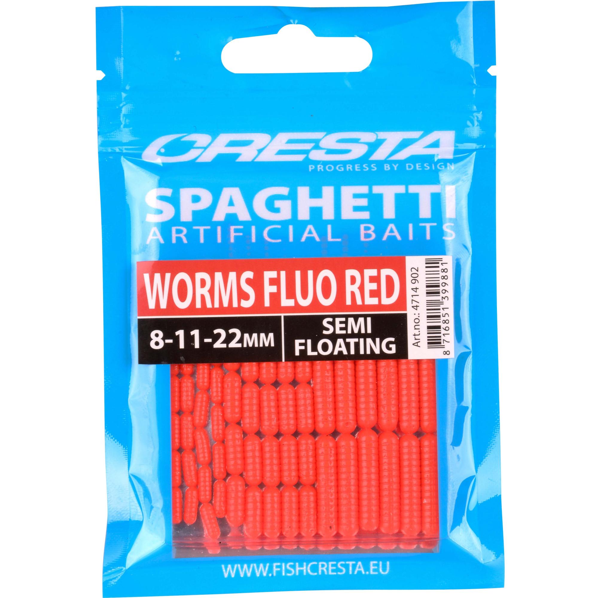 Cresta Spaghetti Worms Fluo Red