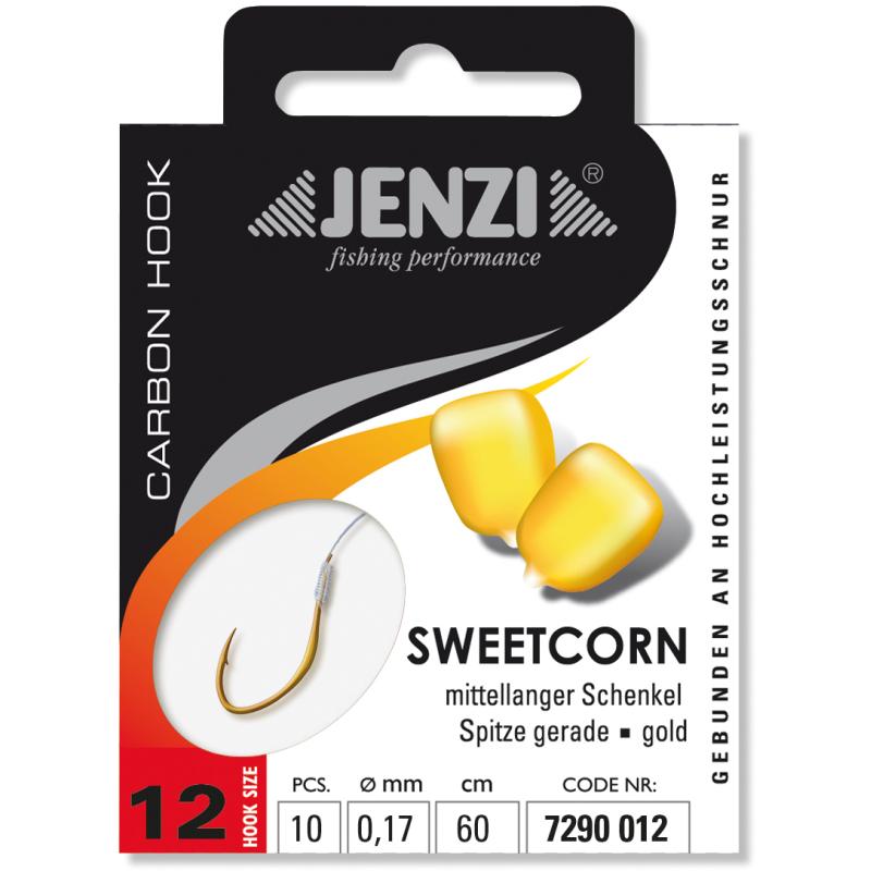 JENZI Sweetcornhaken Gebunden Größe 12 0,17mm 60cm