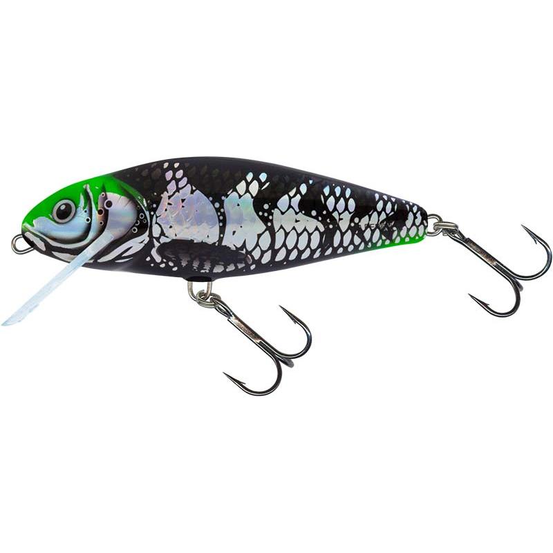 Salmo Perch 8 Floating Holo Dark Green Head
