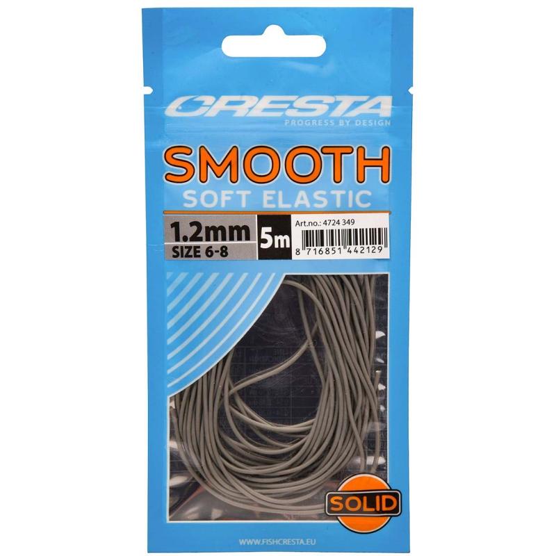 Cresta Smooth Soft Elastic Ligth Grey 1.2mm 5m